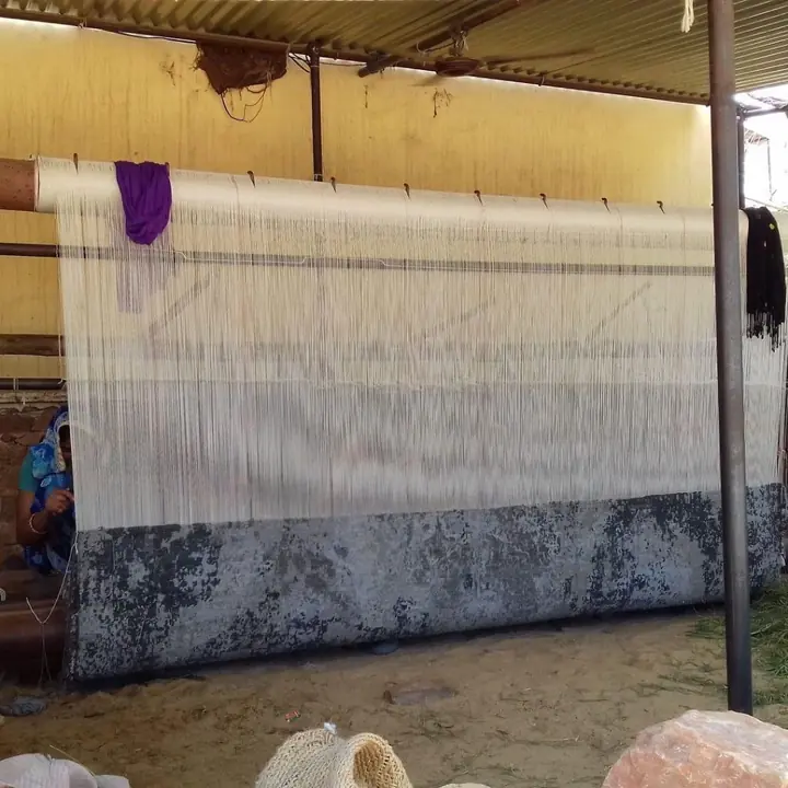 Rug on the loom