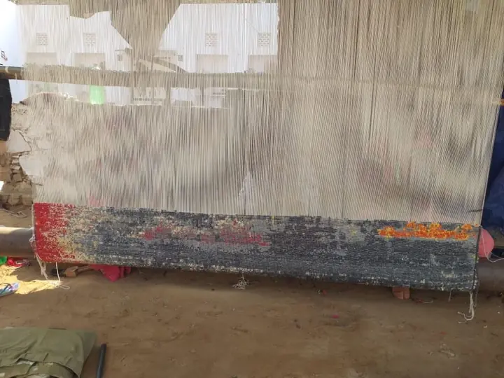 Rug on the loom